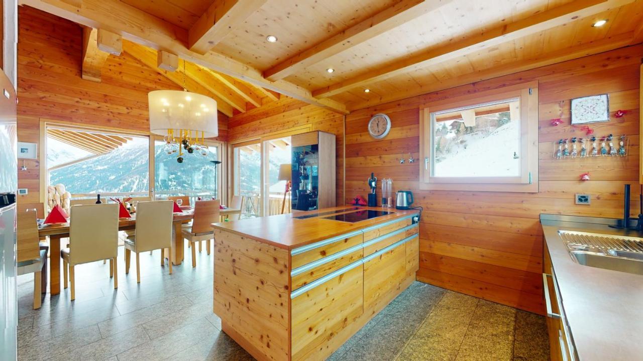 Etoiles Des Neiges Luxe & Jacuzzi Chalet 12 Pers By Alpvision Residences Hérémence Exteriör bild
